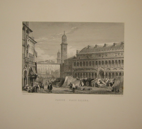 Rouargue (frères) Padoue - Place Salone 1860 ca. Parigi, Imp. Chardon
